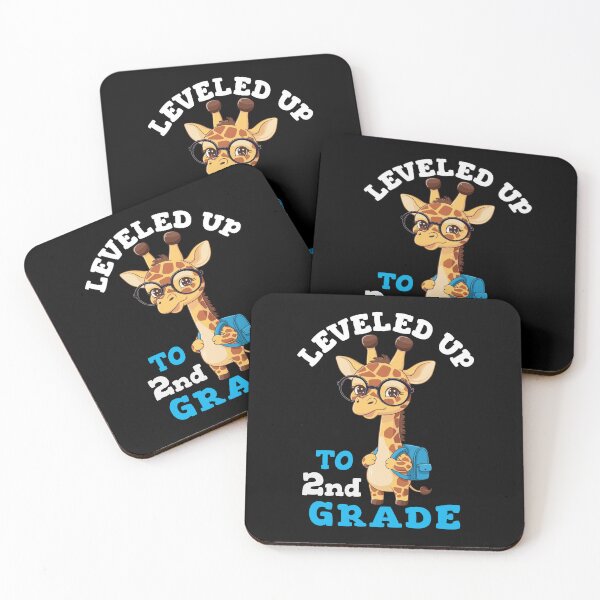 Item preview, Leveled up to 2nd Grade - Funny Giraffe designed and sold by HandicraftArt.