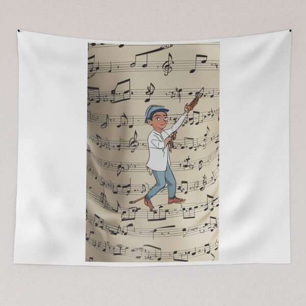 Item preview, Musical Elegance: Violinist Curtain Design designed and sold by merve02shop.