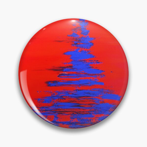 Item preview, Christmas Tree in red and blue Contemporary art by Lynn Ede Xmas cards  designed and sold by Lynn Ede.