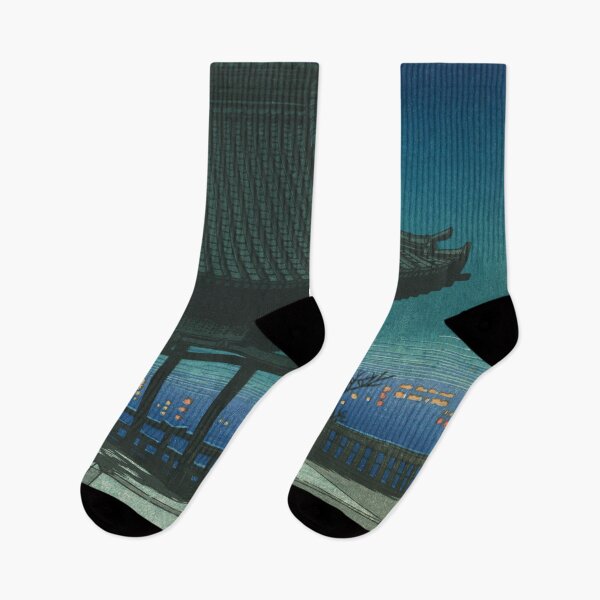 Item preview, View of Kozu at Osaka by Kawase Hasui designed and sold by Takeda-art.