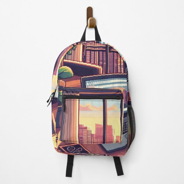 Item preview, Pixelart style city landscape designed and sold by MemeMelodies.