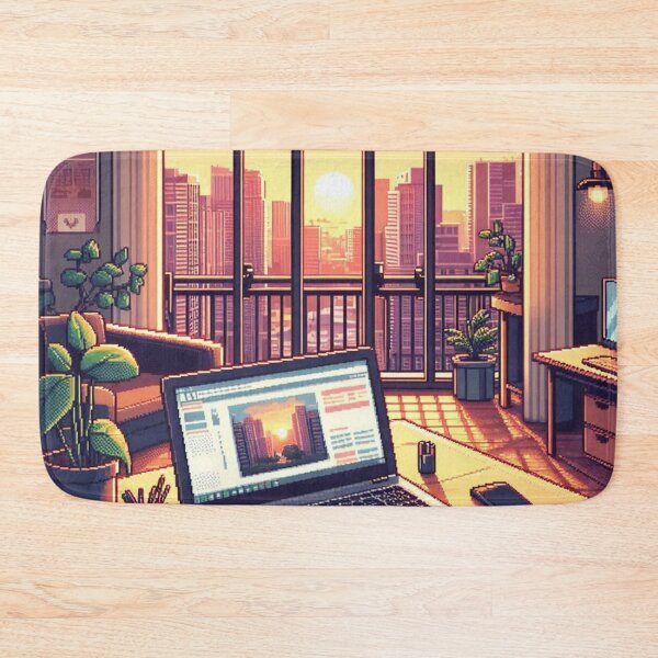 Item preview, Pixelart style city landscape designed and sold by MemeMelodies.