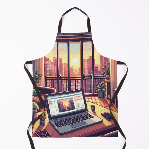 Item preview, Pixelart style city landscape designed and sold by MemeMelodies.