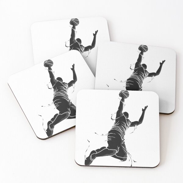 Item preview, Basketball player action figures shadow and vanishing view designed and sold by kiloorartclub.