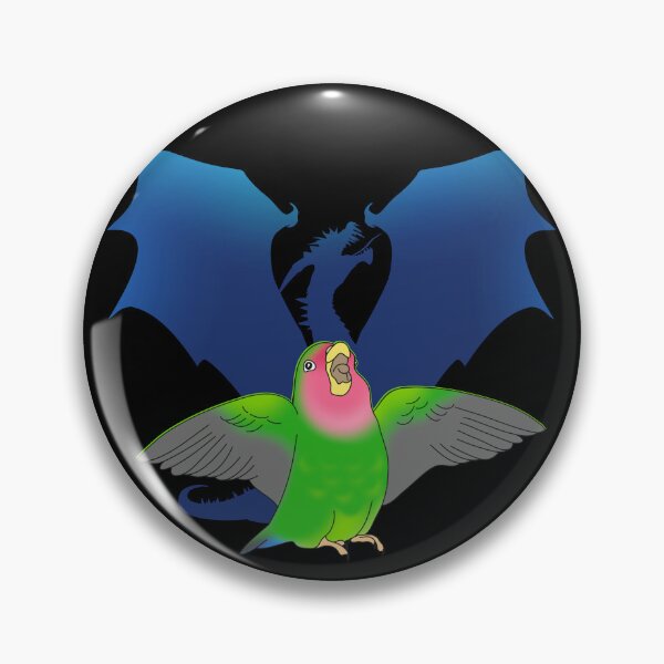 Item preview, Dragon green lovebird designed and sold by FandomizedRose.