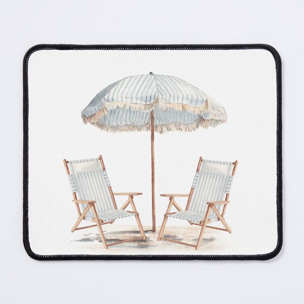 Item preview, Beach chair with umbrella illustration designed and sold by InnaPatiutko.