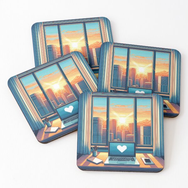 Item preview, Pixelart style city landscape V2 designed and sold by MemeMelodies.