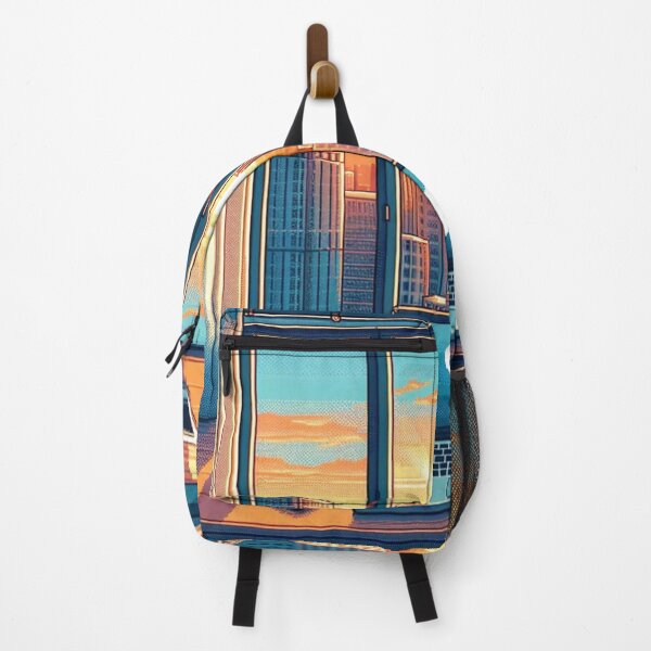 Item preview, Pixelart style city landscape V2 designed and sold by MemeMelodies.