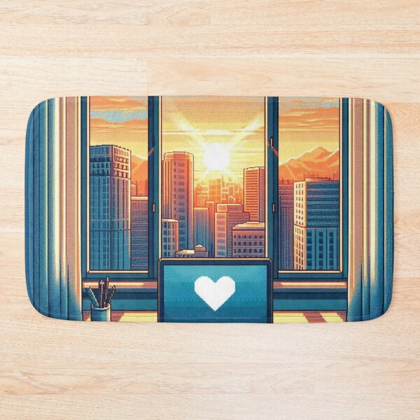 Item preview, Pixelart style city landscape V2 designed and sold by MemeMelodies.