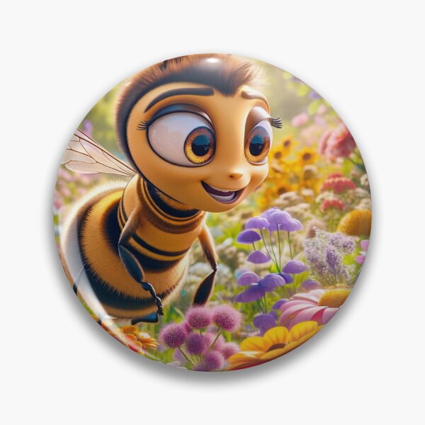 Item preview, Buzzy Bee Exploring Vibrant Meadow designed and sold by BubandAika.