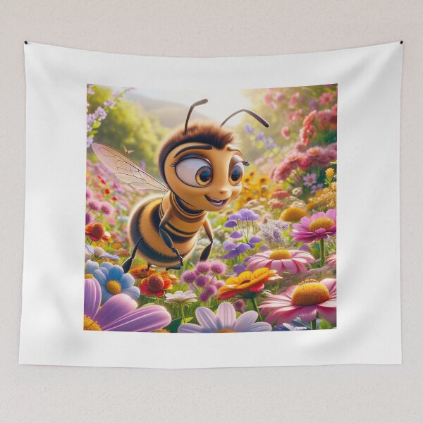 Item preview, Buzzy Bee Exploring Vibrant Meadow designed and sold by BubandAika.