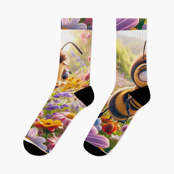 Item preview, Buzzy Bee Exploring Vibrant Meadow designed and sold by BubandAika.