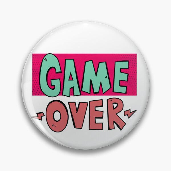 Item preview, A GAME OVER sticker designed and sold by ARTofBito.
