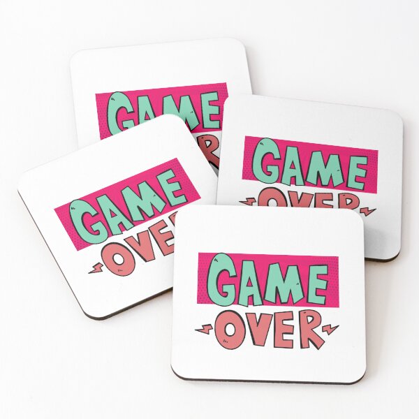 Item preview, A GAME OVER sticker designed and sold by ARTofBito.