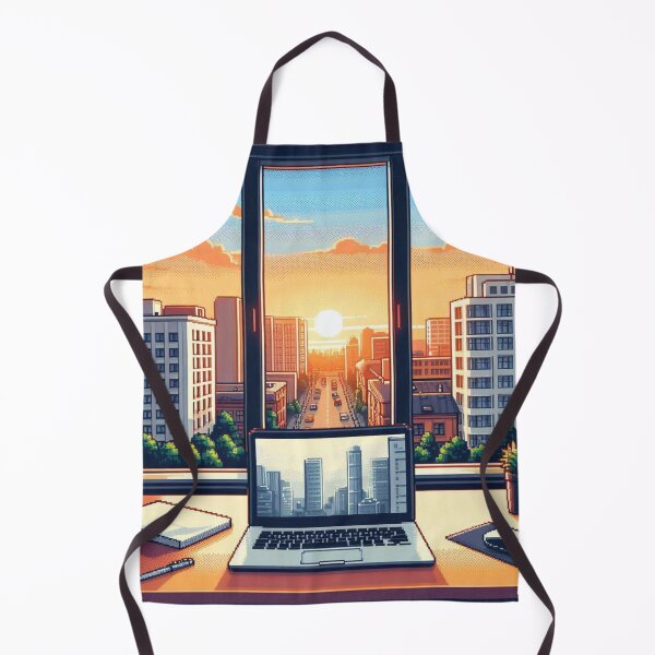 Item preview, City landscape pixelart style V4 designed and sold by MemeMelodies.