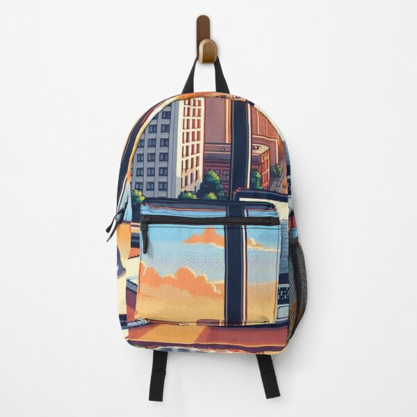Item preview, City landscape pixelart style V4 designed and sold by MemeMelodies.