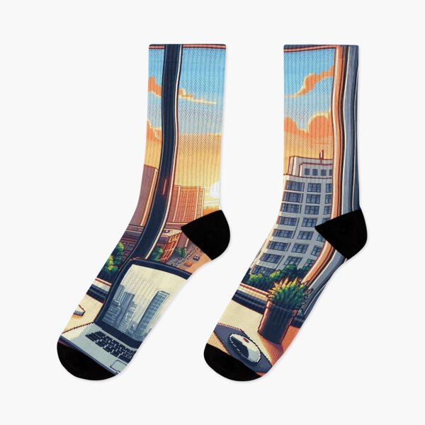 Item preview, City landscape pixelart style V4 designed and sold by MemeMelodies.