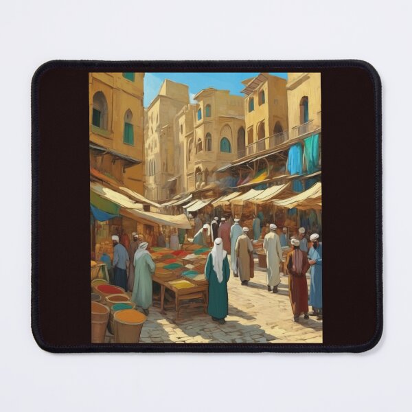 Item preview, "Vibrant Arab Market: Colors, Spices, and Traditional Attire" designed and sold by Artisticanvas.