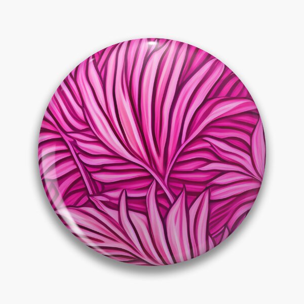 Item preview, Hot Pink Banana Leaves Abstract Illustration for Whimsical Eclectic Decor designed and sold by kathrynchill.
