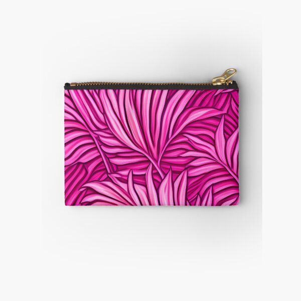Item preview, Hot Pink Banana Leaves Abstract Illustration for Whimsical Eclectic Decor designed and sold by kathrynchill.