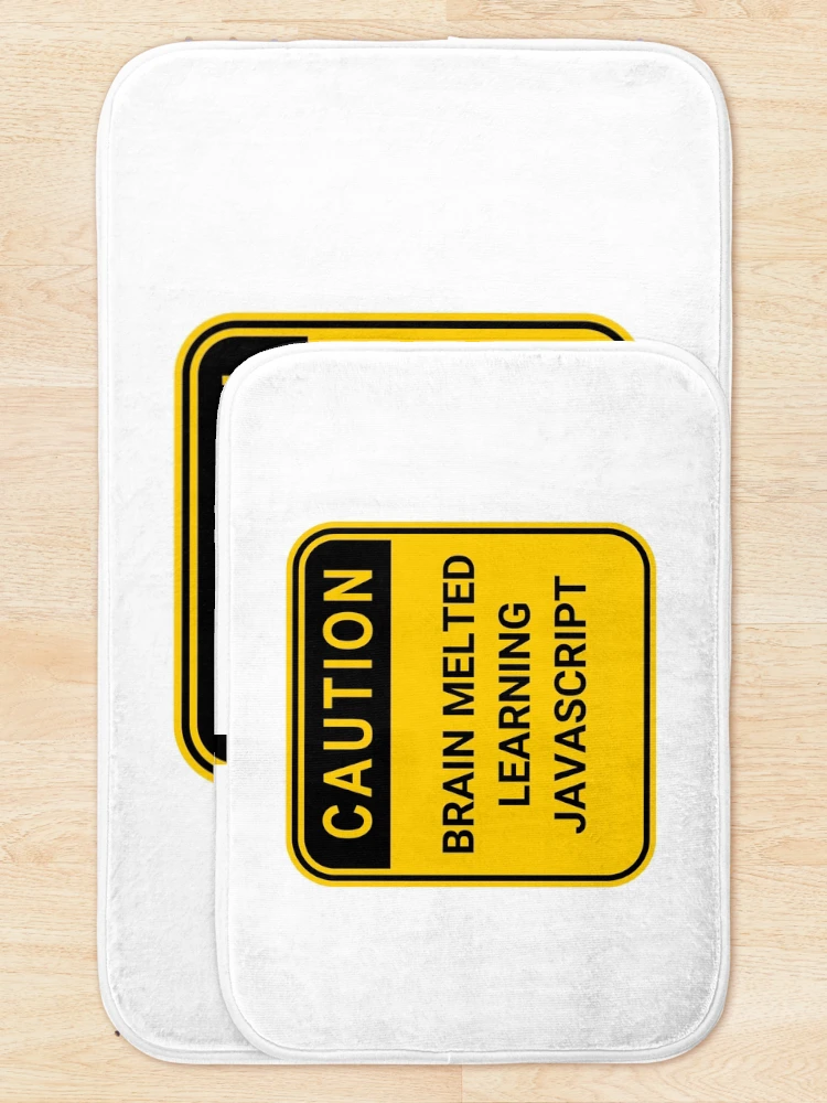 Thumbnail 5 of 6, Bath Mat, JavaScript developers aren't fully-functioning software engineers no more designed and sold by codepuns.