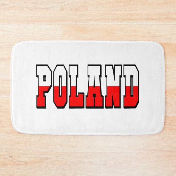 Item preview, Poland Country Flag Typography designed and sold by TravelWish.