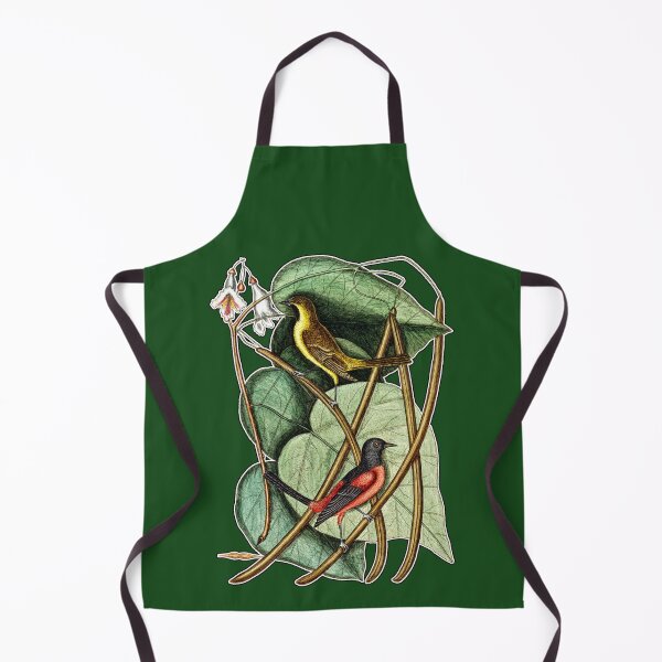 Item preview, Baltimore Oriole Birds Perched On Leaves designed and sold by RocketshipRetro.