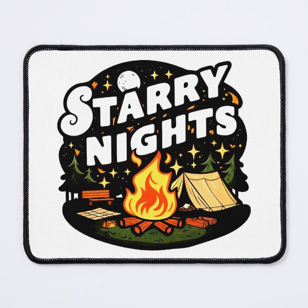 Item preview, Starry Nights: Camping Under a Sky Painted by Falling Stars designed and sold by SplashTastic.