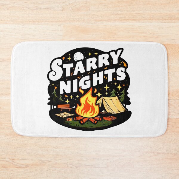Item preview, Starry Nights: Camping Under a Sky Painted by Falling Stars designed and sold by SplashTastic.