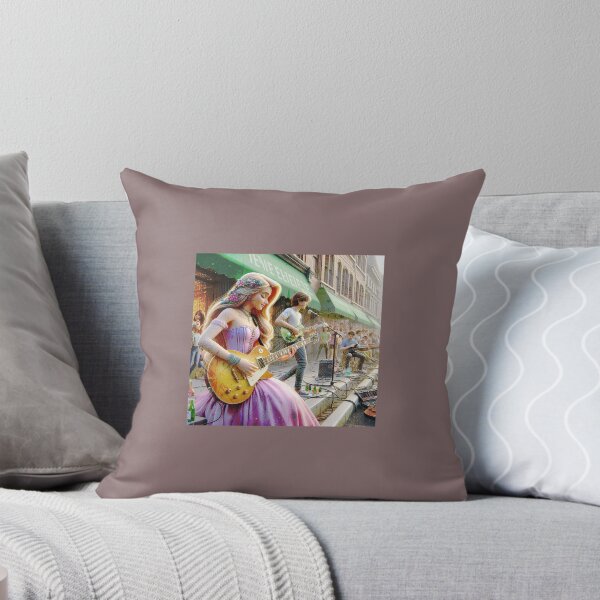 Item preview, Modern Princess Unleashes Inner Rockstar with Acoustic Band designed and sold by choder61.