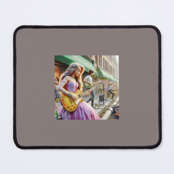 Item preview, Modern Princess Unleashes Inner Rockstar with Acoustic Band designed and sold by choder61.