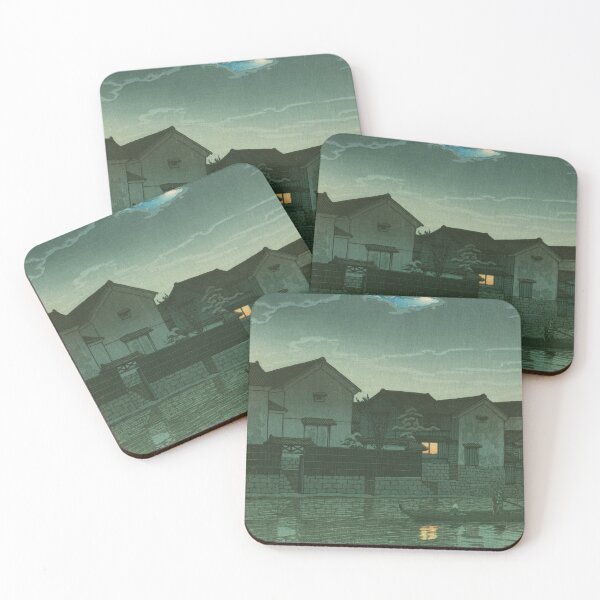 Item preview, Hazy Moon at Matsue Izumo by Kawase Hasui designed and sold by Takeda-art.