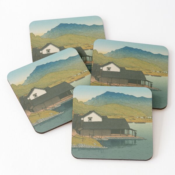 Item preview, Lake Kugushi at Wakasa by Kawase Hasui designed and sold by Takeda-art.