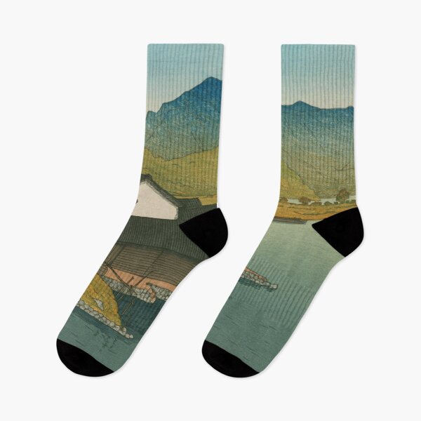 Item preview, Lake Kugushi at Wakasa by Kawase Hasui designed and sold by Takeda-art.