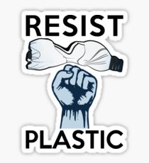 Resist Kunststoffverschmutzung Sticker
