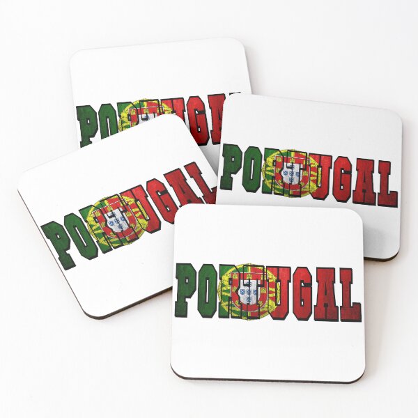 Item preview, Portugal Country Flag Typography designed and sold by TravelWish.