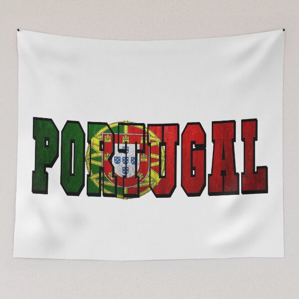 Item preview, Portugal Country Flag Typography designed and sold by TravelWish.