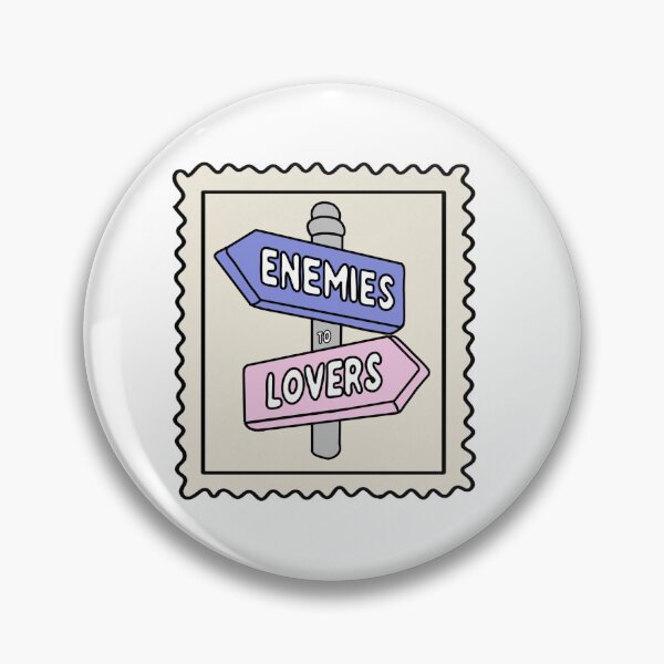 Item preview, Enemies to Lovers - Romantic Stamp Design designed and sold by booksinthelab.