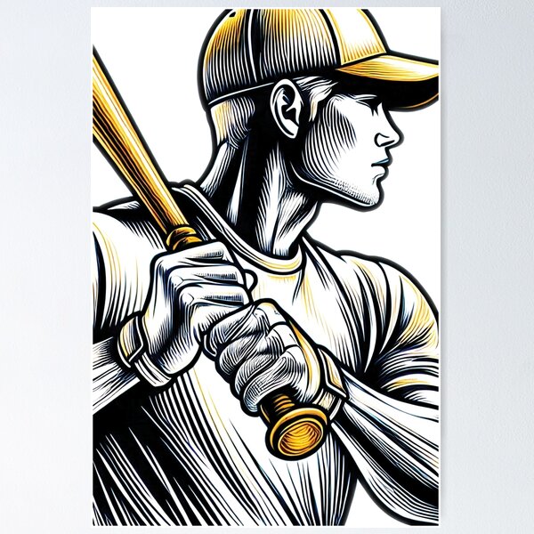Item preview, Baseball player designed and sold by ndlartistic.