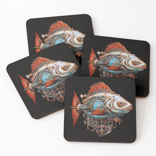 Item preview, Fish in steampunk design designed and sold by CorvusLunaArt.