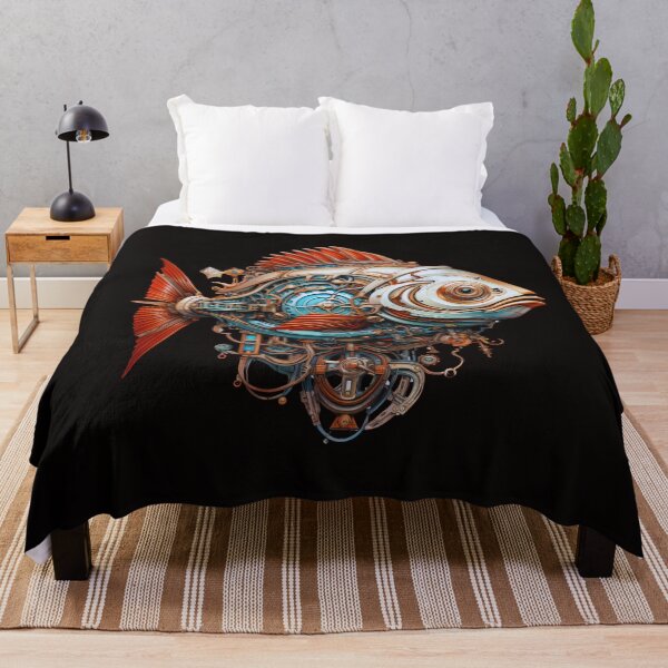 Item preview, Fish in steampunk design designed and sold by CorvusLunaArt.