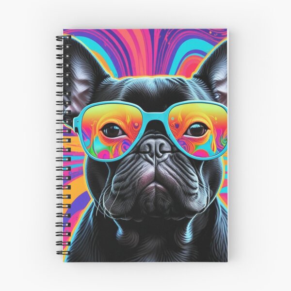 Item preview, Vibrant Visions: Unleashing the Spectrum with Our Colorful Frenchie Muse! designed and sold by Hachiandco.