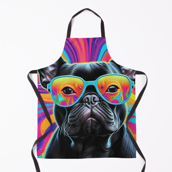 Item preview, Vibrant Visions: Unleashing the Spectrum with Our Colorful Frenchie Muse! designed and sold by Hachiandco.