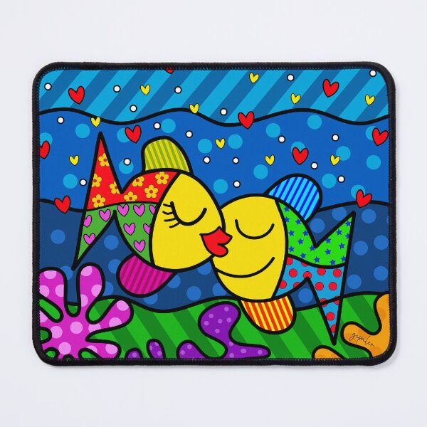 Item preview, Kissing Fish Pop-art designed and sold by Worxtation.