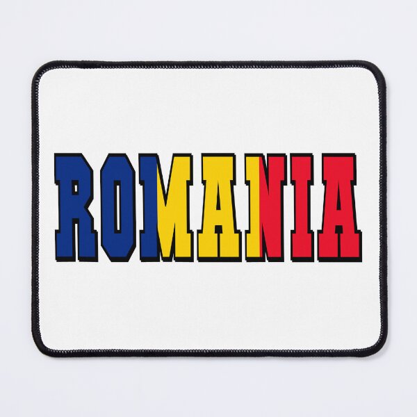 Item preview, Romania Country Flag Typography designed and sold by TravelWish.