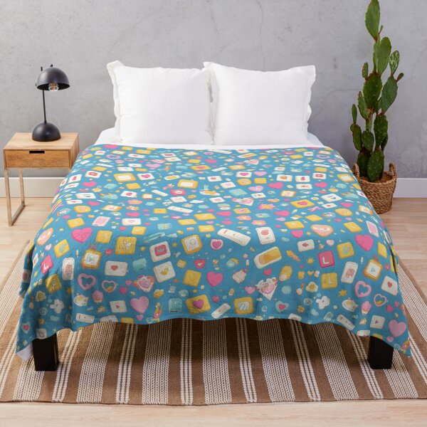 Item preview, Playful Keyboard Key Seamless Pattern designed and sold by Windy-market.