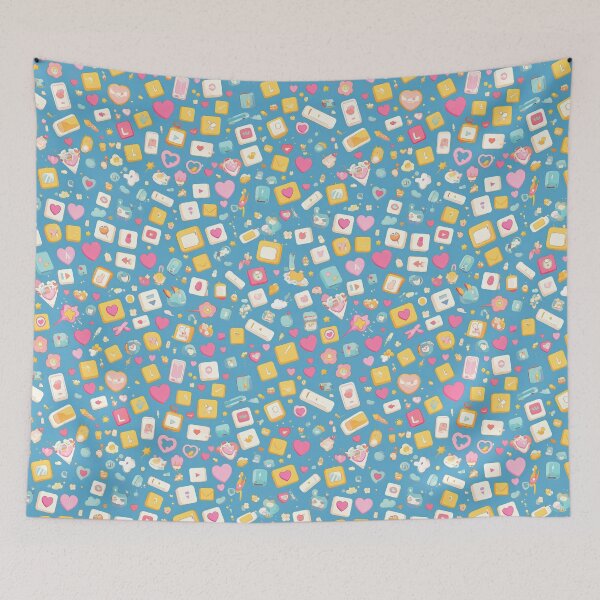 Item preview, Playful Keyboard Key Seamless Pattern designed and sold by Windy-market.