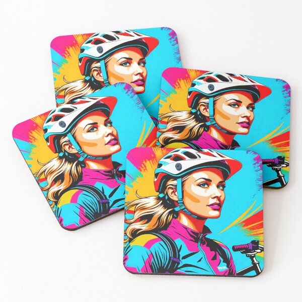 Item preview, Trailblazing Beauty: Female MTB Rider designed and sold by GrizzlyCollective.