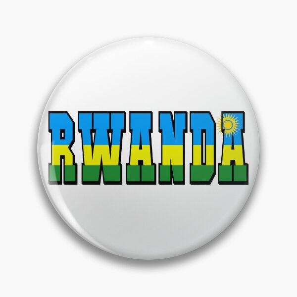 Item preview, Rwanda Country Flag Typography designed and sold by TravelWish.