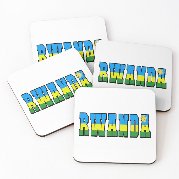Item preview, Rwanda Country Flag Typography designed and sold by TravelWish.